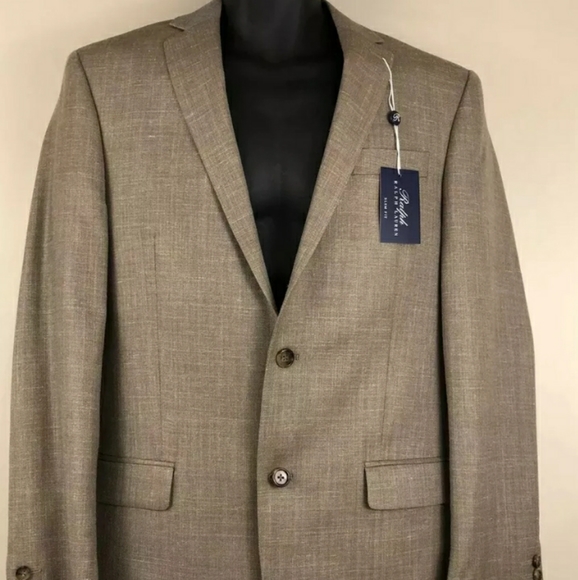 Ralph Lauren wool silk Linen Tan Beige Blazer Sport Coat Jacket New 40 Long 40L - Picture 8 of 9
